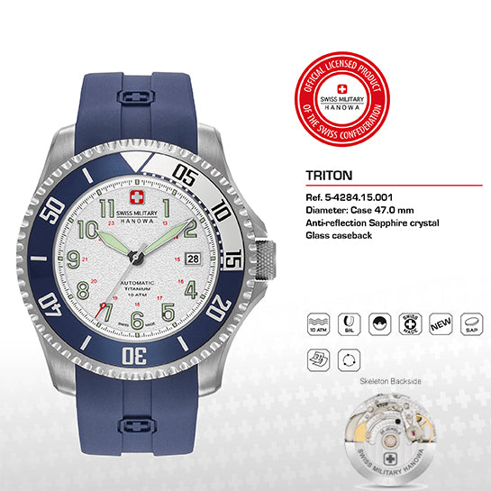 SWISS MILITARY WATCHES Mod. TRITON - STP1-11 Movement
