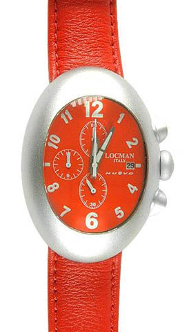 LOCMAN CHRONO 014 MAN cinturino rosso quadrante rosso