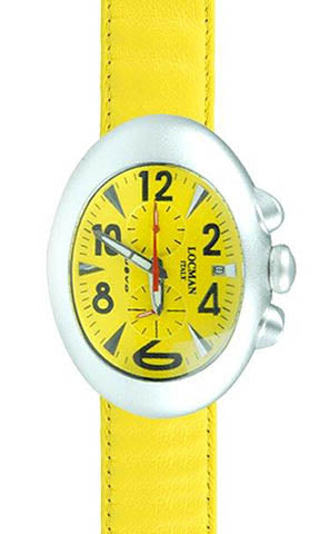 LOCMAN CHRONO 014 MAN cinturino giallo quadrante giallo