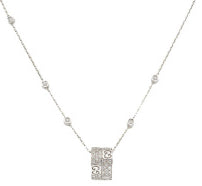 GUCCI JEWELS Mod. ICON STARDUST Collana/Necklace ORO BIANCO/WHITE GOLD L.42 cm