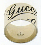 GUCCI JEWELS Mod. ICON PRINT  Anello/Ring ORO BIANCO/WHITE GOLD Size 53