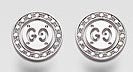 GUCCI JEWELS Mod. ICON TWIRL STUD Orecchini/Earrings ORO BIANCO/WHITE GOLD