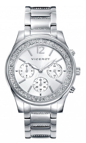 VICEROY WATCHES Mod. FEMME 40848-85 - STAINLESS STEEL - CHRONOGRAPH - 39mm - 50 METERS
