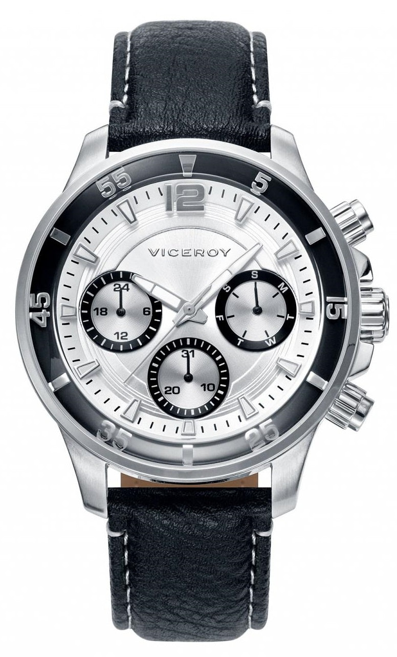 VICEROY WATCHES Mod. ICON 42223-05 - STAINLESS STEEL - POLYURETHANE - CHRONOGRAPH - DATE - 42mm - 50 METERS