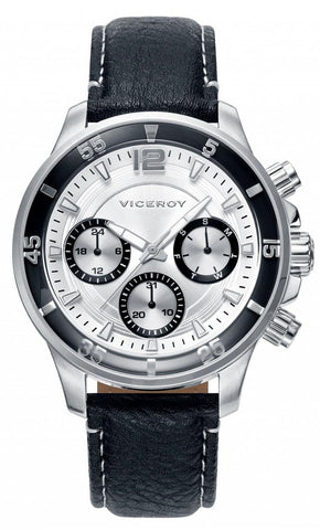 VICEROY WATCHES Mod. ICON 42223-05 - STAINLESS STEEL - POLYURETHANE - CHRONOGRAPH - DATE - 42mm - 50 METERS
