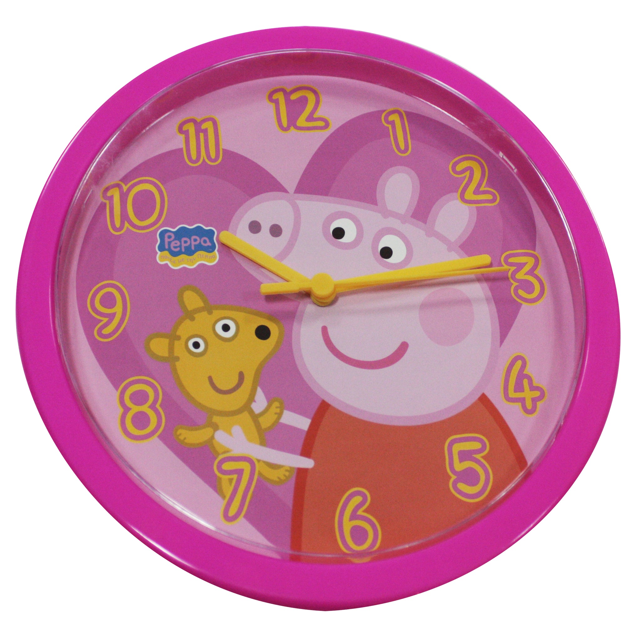 PEPPA PIG OROLOGIO DA PARETE FUCSIA / FUCSIA WALL CLOCK diam 25cm