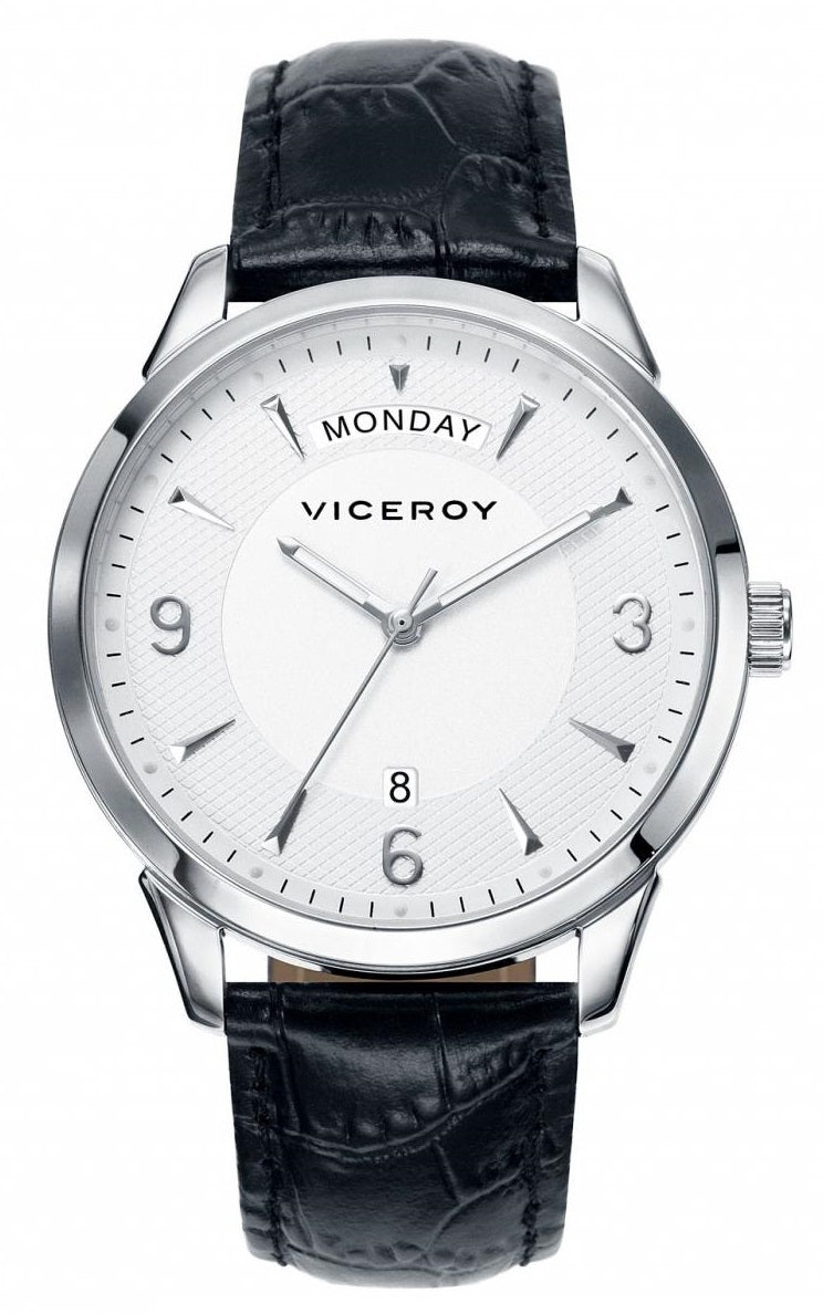 VICEROY WATCHES Mod. MEN 46659-05 - STAINLESS STEEL - LEATHER/CUOIO - 40mm - 50 METERS