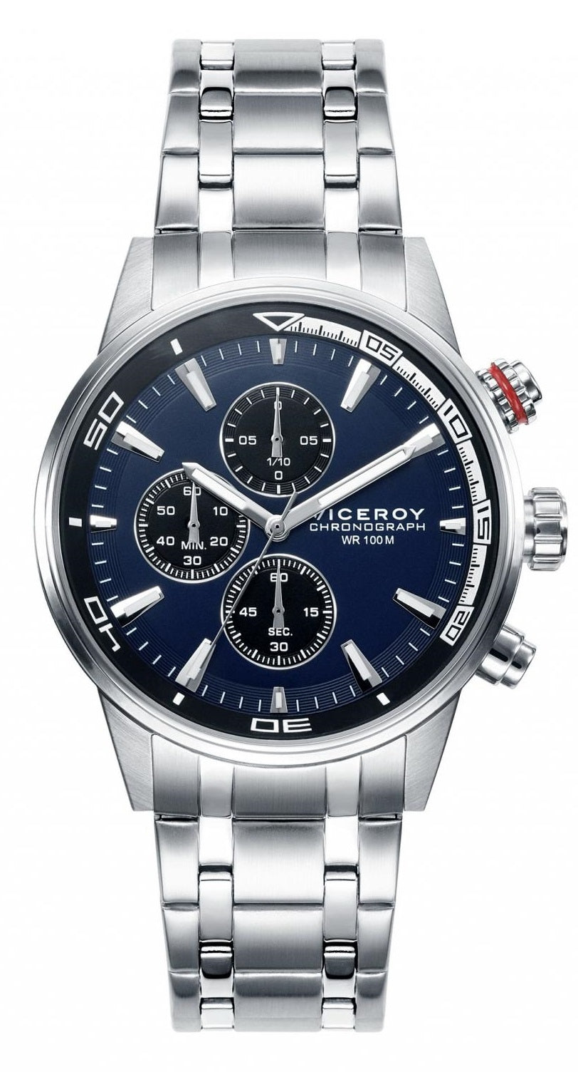 VICEROY WATCHES Mod. MEN 46685-37 - MULTIFUNCTION - 42 mm - STAINLESS STEEL CASE AND BRACELET - WATER RESISTANT: 100 METERS