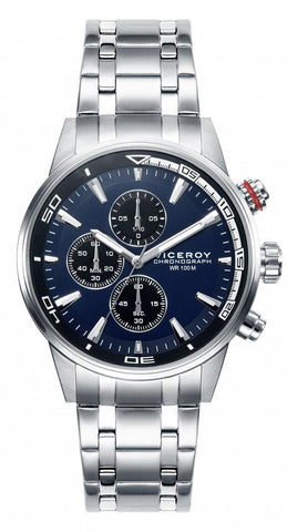 VICEROY WATCHES Mod. MEN 46685-37 - MULTIFUNCTION - 42 mm - STAINLESS STEEL CASE AND BRACELET - WATER RESISTANT: 100 METERS