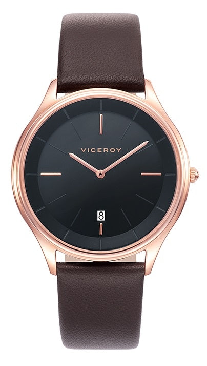 VICEROY WATCHES Mod. MEN 471045-57 - STAINLESS STEEL CASE - 40 mm - LEATHER/CUOIO - WATER RESISTANT: 30 METERS