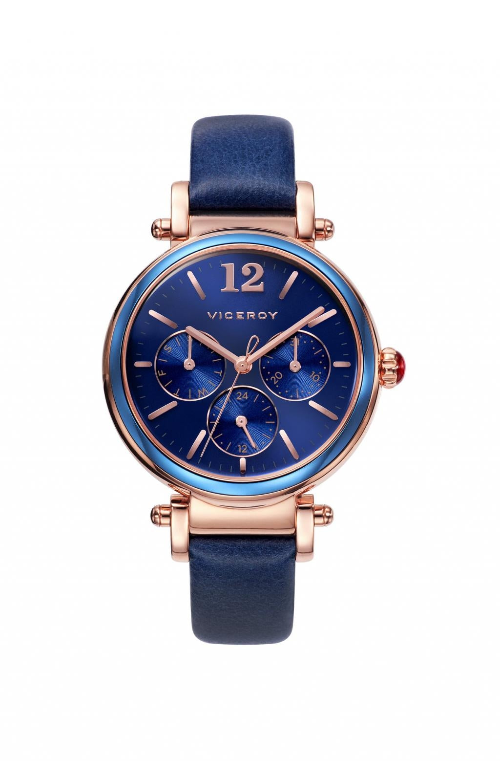 VICEROY WATCHES Mod. PENÉLOPE CRUZ 471052-35 - STAINLESS STEEL - ALUMINUM - LEATHER/CUOIO - CHRONOGRAPH - 36.5mm - 50 METERS