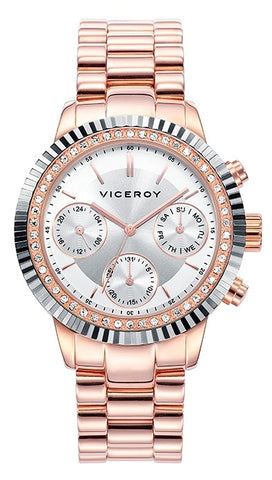 VICEROY WATCHES Mod. WOMEN 471068-17 - MULTIFUNCTION - 38 mm - STAINLESS STEEL CASE AND BRACELET - WATER RESISTANT: 50 METERS