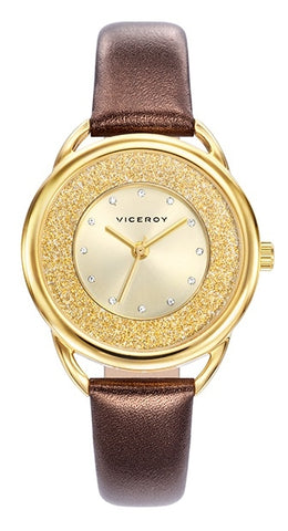 VICEROY WATCHES Mod. WOMEN 471074-20 - STAINLESS STEEL CASE - 32 mm - LEATHER/CUOIO - WATER RESISTANT: 50 METERS