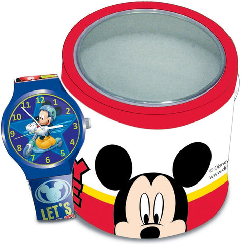 WALT DISNEY KID WATCH Mod. MICKEY MOUSE - Tin Box