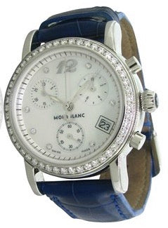 MONTBLANC Mod. STAR CHRONO QUARTZ DIAMONDS MOP DIAL SWISS MADE