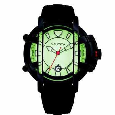 NAUTICA WATCHES Mod. NMX300 Quartz, Black TITANIUM case 48mm., LOOMI DIAL,WR 10ATM