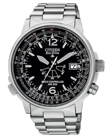 CITIZEN Mod.  PILOT Acciaio Eco drive