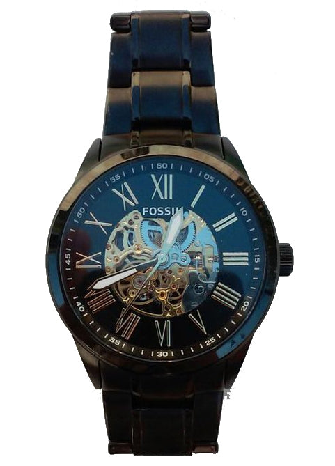 FOSSIL WATCH Mod. BLACK SKELETON