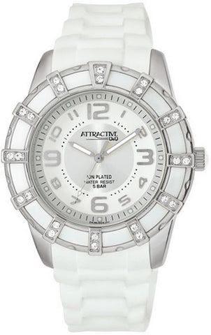 Q&Q ATTRACTIVE -  URBANITY COLLECTION 44mm WR 5ATM WR 5ATM ION PLATED S/S CASE