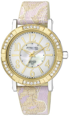 Q&Q ATTRACTIVE -  URBANITY COLLECTION 40mm WR 5ATM WR 5ATM ION PLATED S/S CASE