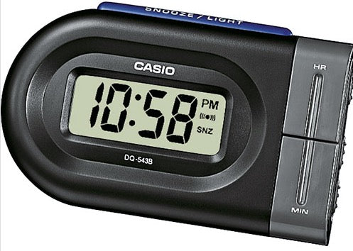 CASIO SVEGLIA/ALARM CLOCK Mod. DQ-543B-1 Luce LED
