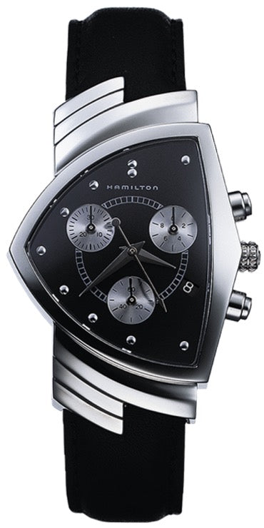 HAMILTON Mod.  VENTURA SS BLACK DIAL - BLACK  STRAP