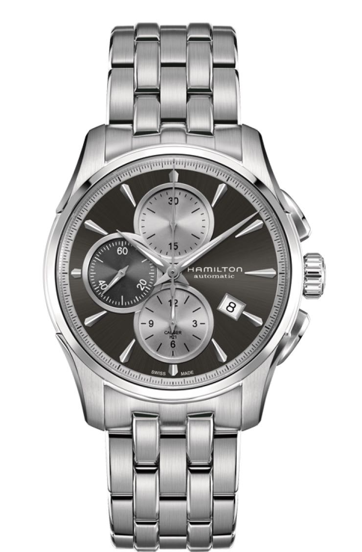 HAMILTON Mod.  JAZZMASTER AUTO CHRONO SS BLACK DIAL BRACELET