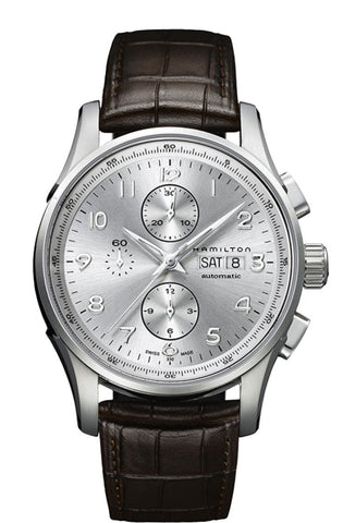 HAMILTON Mod.  JAZZMASTER MAESTRO AUTO SS SILVER DIAL - BROWN LEATHER STRAP