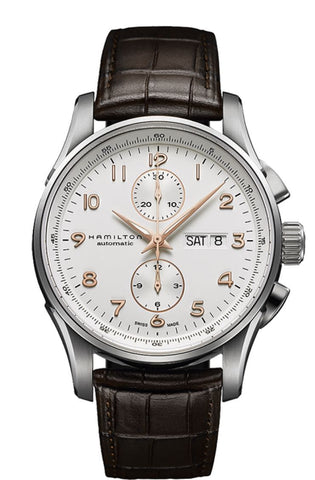 HAMILTON Mod.  JAZZMASTER MAESTRO AUTO SS WHITE DIAL - BROWN STRAP