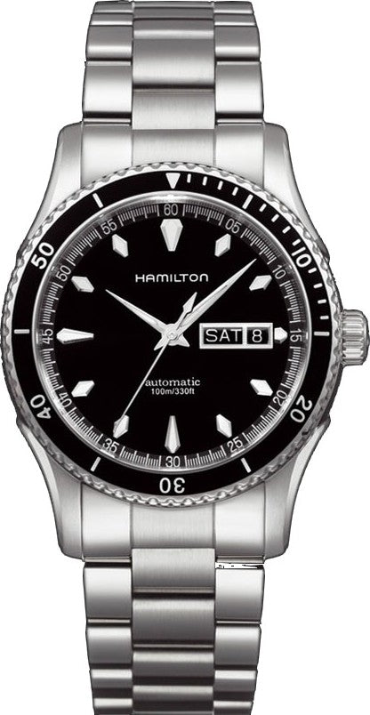 HAMILTON Mod.  SEAVIEW DAY-DATE BLACK BRACELET