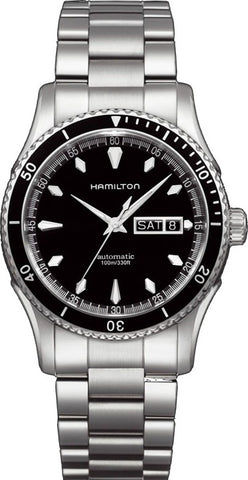 HAMILTON Mod.  SEAVIEW DAY-DATE BLACK BRACELET
