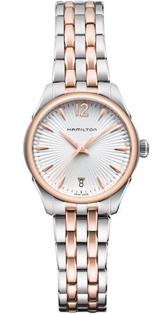 HAMILTON Mod.  JAZZMASTER LADY QUARTZ 30 mm SILVER 2 TONES 4N- BRACELET