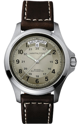 HAMILTON Mod.  KHAKI KING AUTO - BEIGE - BROWN