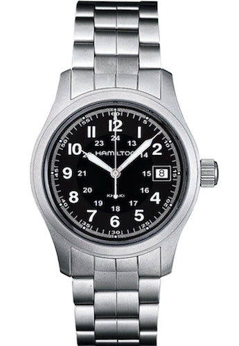 HAMILTON Mod.  KHAKI FIELD QUARTZ 38mm - BLACK - METAL