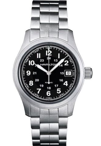 HAMILTON Mod.  KHAKI FIELD QUARTZ 38mm - BLACK - METAL