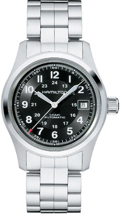 HAMILTON Mod.  KHAKI FIELD AUTO 38mm - BLACK - METAL