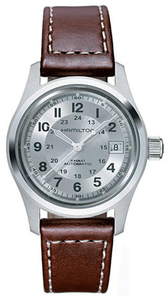 HAMILTON Mod.  KHAKI FIELD AUTO 38mm - SILVER - BROWN