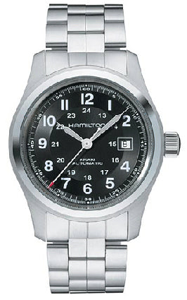 HAMILTON Mod.  KHAKI FIELD AUTO 42mm - BLACK - METAL