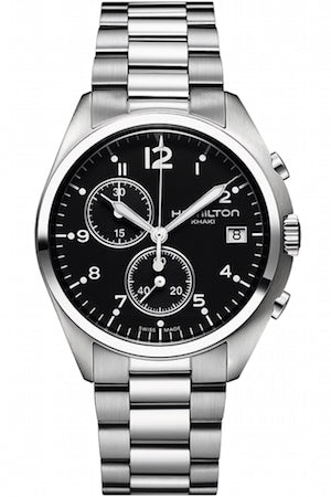 HAMILTON Mod.  KHAKI PILOT PIONEER CHRONO QUARTZ BLACK - BRACELET