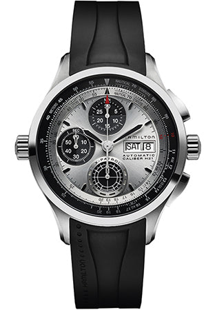 HAMILTON Mod.  KHAKI X-PATROL SILVER - BLACK RUBBER
