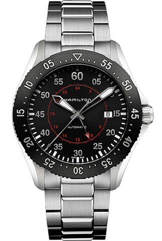 HAMILTON Mod.  KHAKI PILOT GMT BLACK - BRACELET