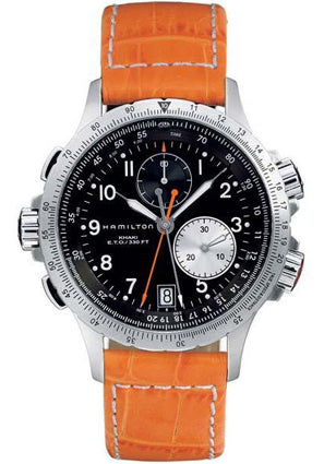 HAMILTON Mod.  ETO FLYBACK - BLACK - ORANGE