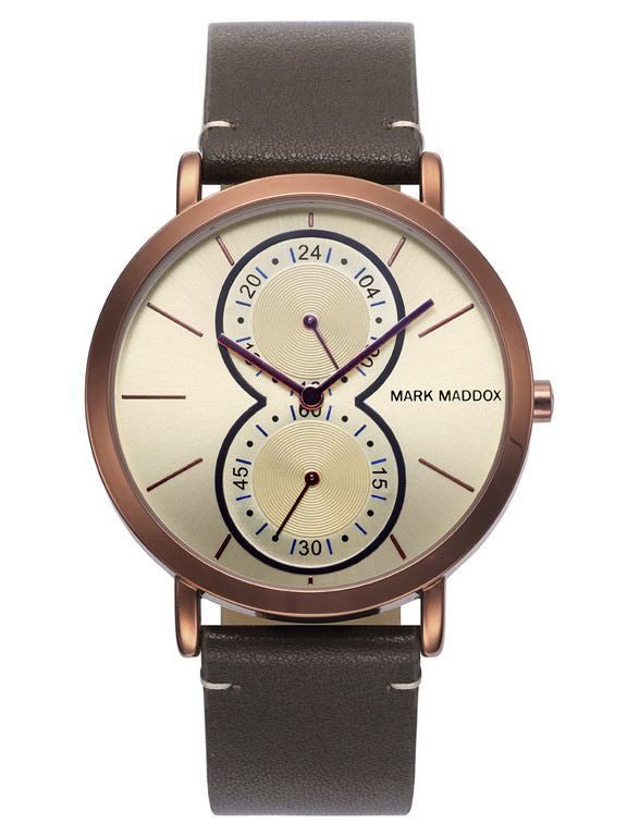 MARK MADDOX WATCHES mod. TRENDY HC0012-17 . LEATHER/CUOIO - MULTIFUNCION - 41x47 mm - WR 3 ATM