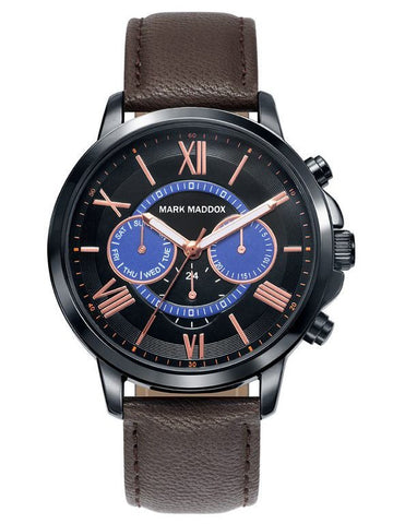 MARK MADDOX WATCHES mod. CASUAL HC6016-53 . LEATHER/CUOIO - MULTIFUNCION - 42 mm - WR 3 ATM