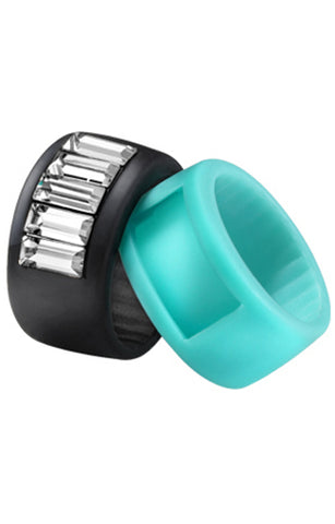 HIP HOP BIJOUX Mod. BLACK & MOJITO Anello/ Ring Size S