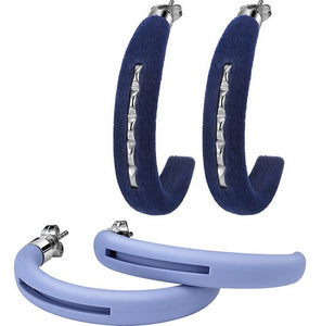 HIP HOP BIJOUX Mod. BLUE & LILA   Orecchini / Earrings