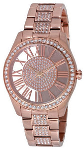 KENNETH COLE WATCH - TRANSPARENCY LADY IP ROSE GOLD WITH STONES BRACELET 3 ATM 38mm