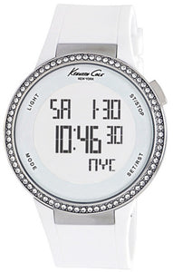 KENNETH COLE WATCH - DIGITAL TOUCHSCREEN  SS STRASS CHRONO WHITE 3 ATM 40mm