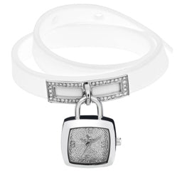 LAURENS Mod. DOUBLE LOOP LADY STRASS WHITE