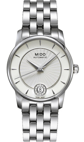 MIDO Mod. BARONCELLI II LADY M007 AUTOMATIC DATA DIAMONDS 33mm SWISS MADE